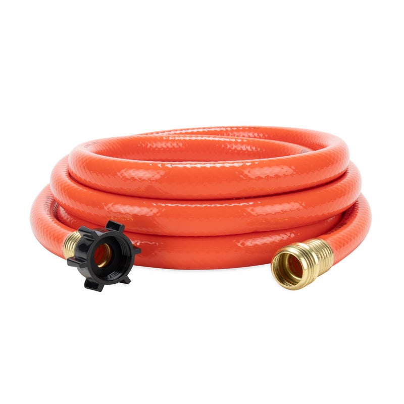 Camco RhinoFlex 10-Ft RV Clean-Out Gray/Black Water Hose with Rinser Cap | Features 4-Way Water Pressure Blaster & Water Shut-off Valve | Great for Cleaning Camper Black Water Tanks & More (22999) - Image 4